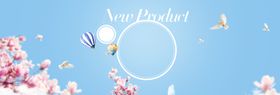 春天海报季素材绿色背景素材分层素材