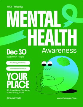 心理健康宣传海报