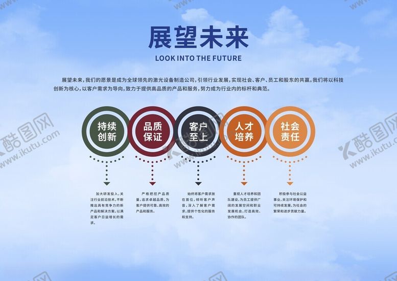 编号：75856702251720276856【酷图网】源文件下载-展望未来企业展板