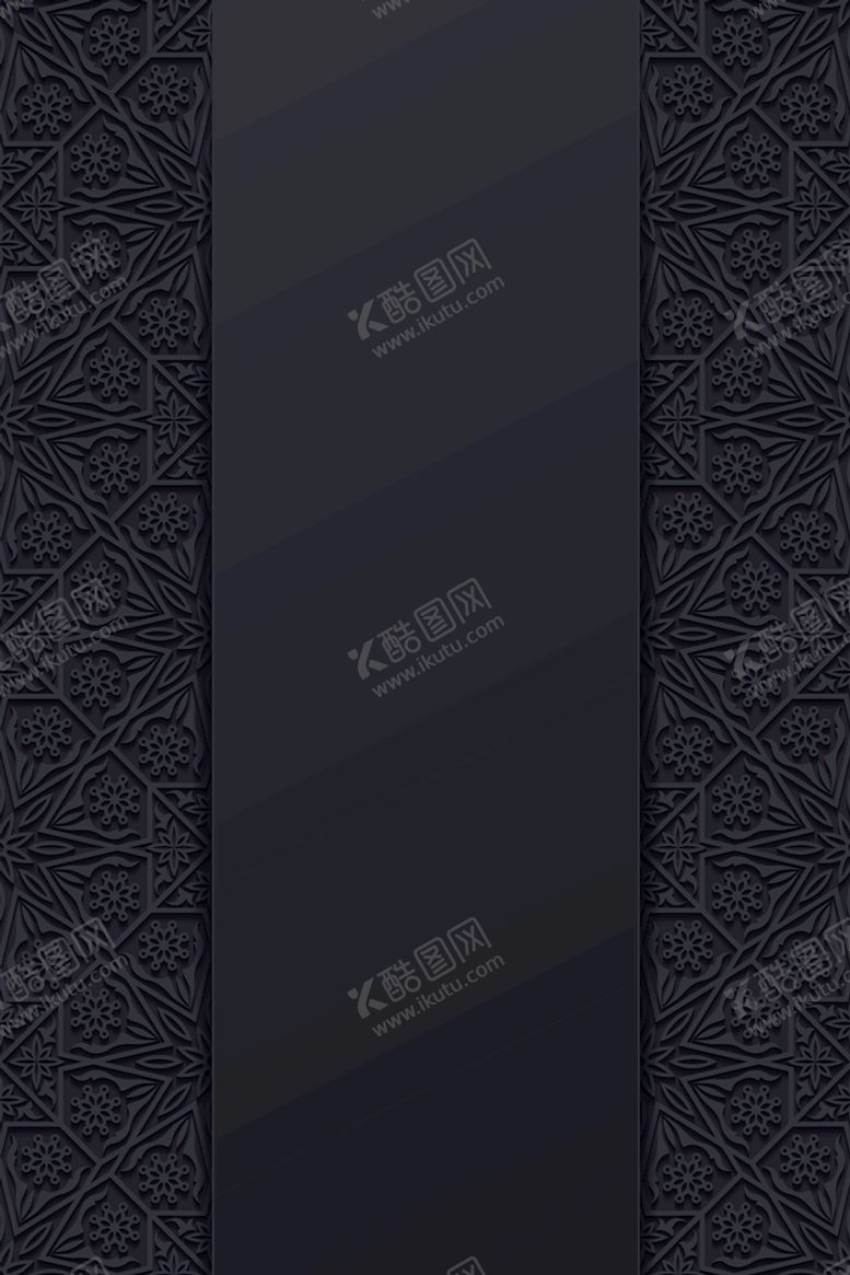 编号：25680910042249185084【酷图网】源文件下载-矢量花纹黑色质感底纹