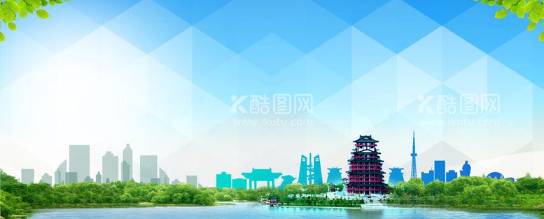 编号：37856911230913393979【酷图网】源文件下载-茶经楼展板蓝色背景