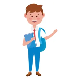 卡通学生形象
