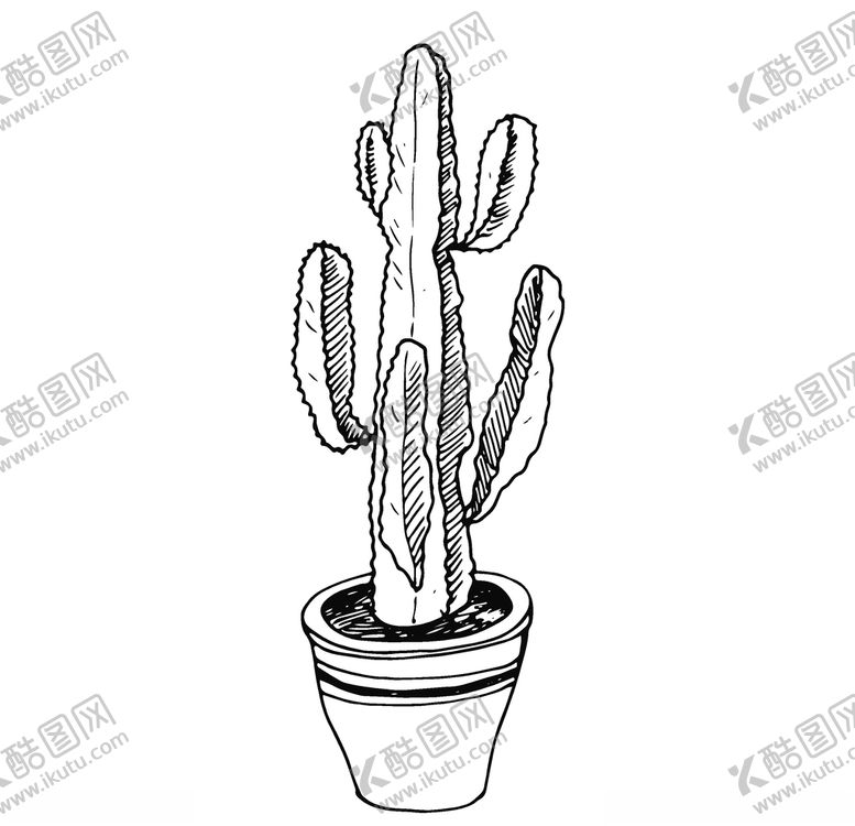 编号：12328610010408552323【酷图网】源文件下载-植物线稿