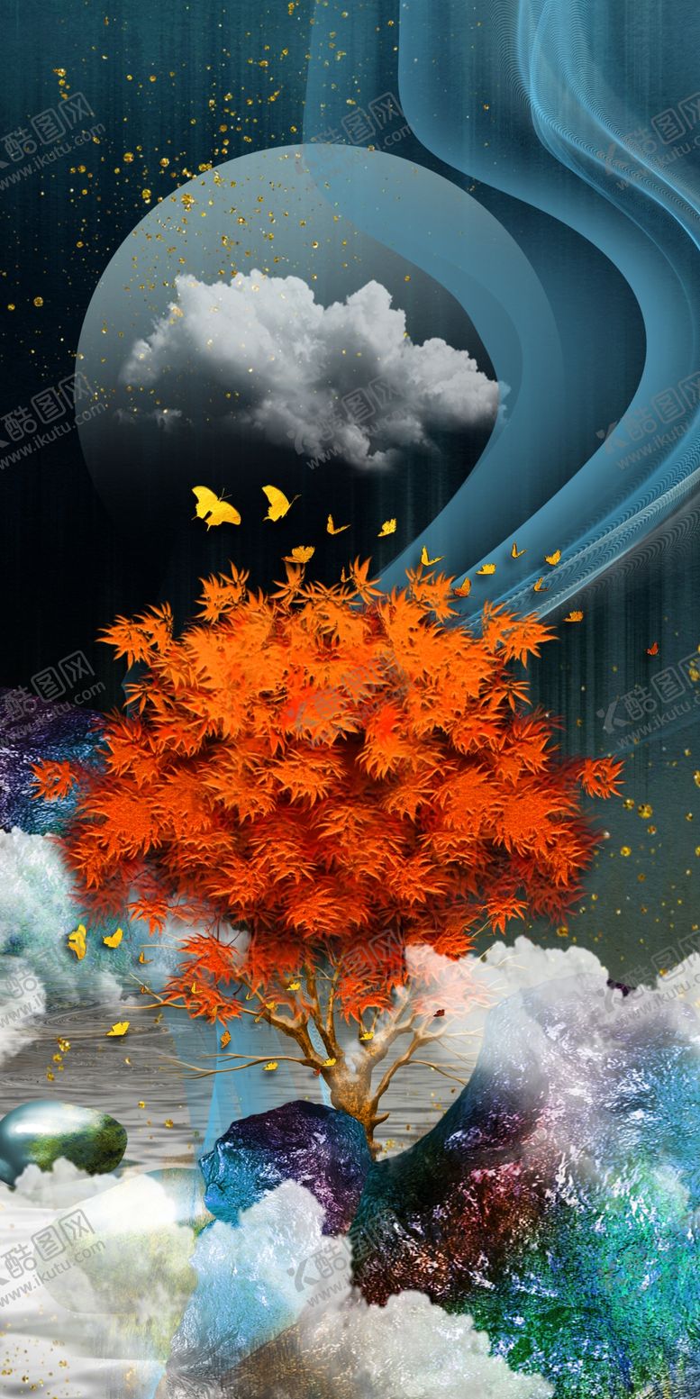 编号：68771709212223408044【酷图网】源文件下载-中国风装饰画