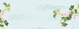 森系植物清新背景春分谷雨踏青