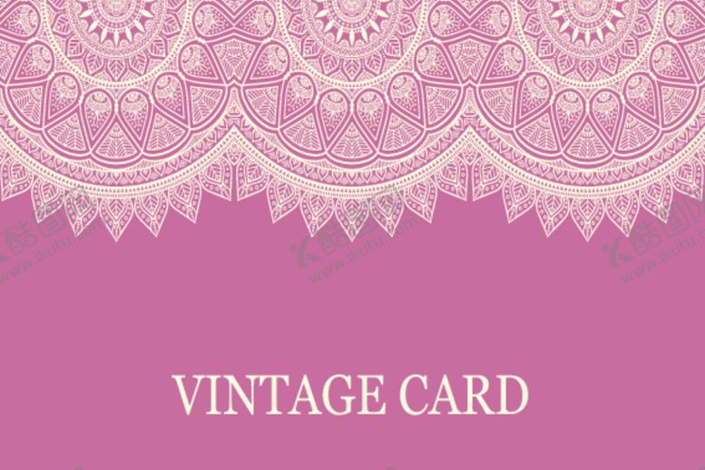 编号：15272110071253452328【酷图网】源文件下载-精美花纹名片底板