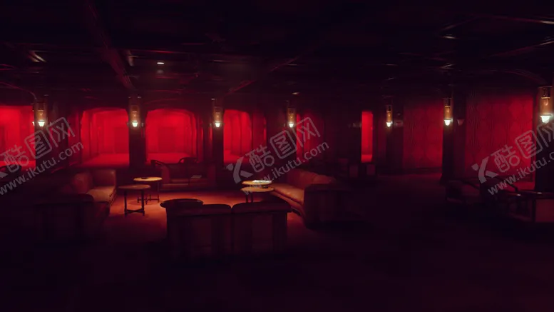 编号：63978404201003001103【酷图网】源文件下载-酒吧装修室内装饰沙发