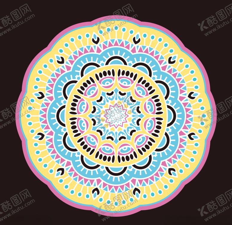 编号：74340005110941329252【酷图网】源文件下载-穹顶花纹房顶花纹团花团纹