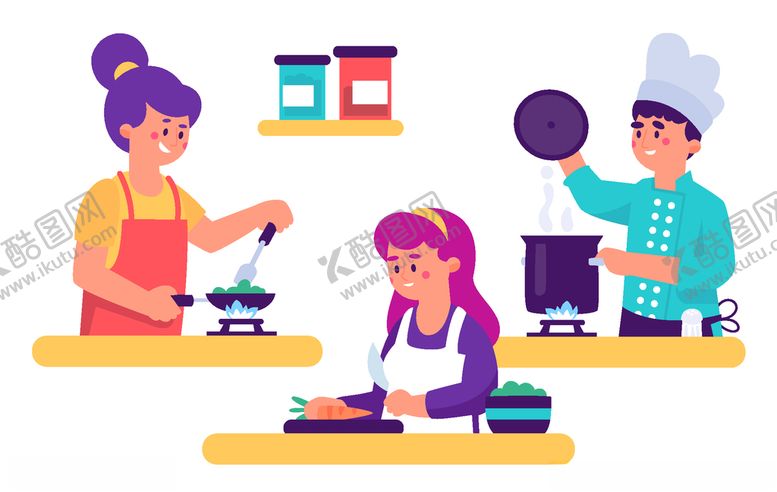 编号：87945909291804071185【酷图网】源文件下载-矢量卡通休闲人物