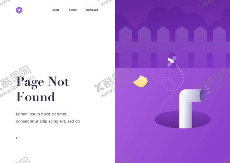 编号：39206209262225311707【酷图网】源文件下载-404界面