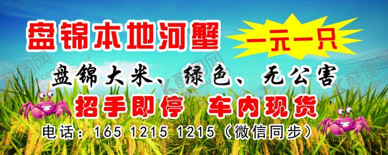 编号：24504704030819464455【酷图网】源文件下载-盘锦河蟹
