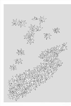 线描花