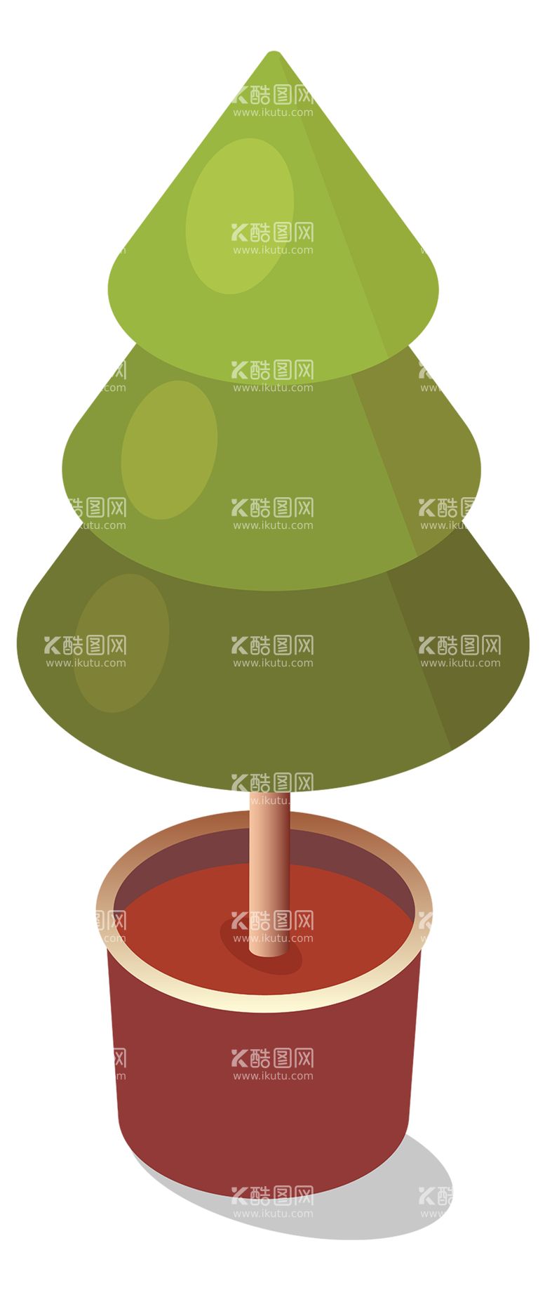 编号：61873101260544597225【酷图网】源文件下载-北欧植物花盆插画