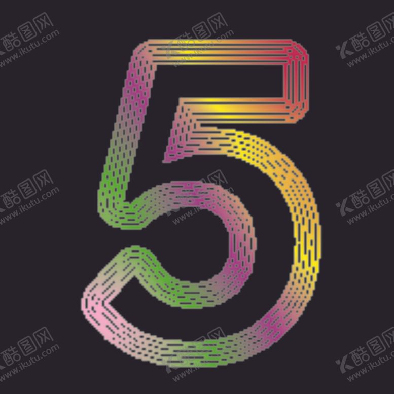 编号：20974910040346298871【酷图网】源文件下载-数字5