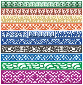 窗花镂空花纹屏风隔断雕花