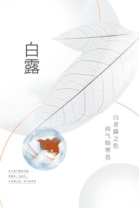 白露海报活动节气
