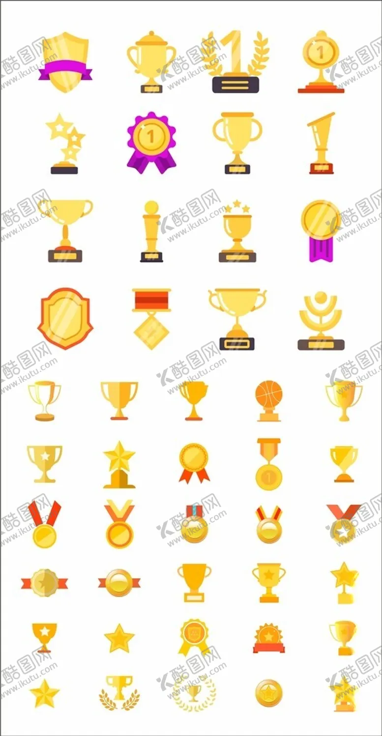 奖杯图标竞赛品荣誉勋章