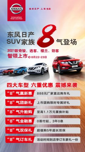 日产8气登场展架