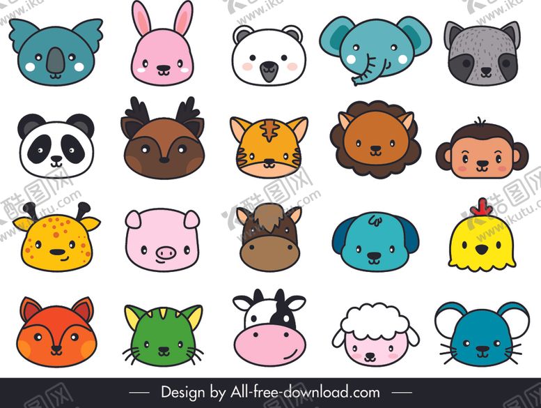 编号：20933010051329057701【酷图网】源文件下载-卡通动物
