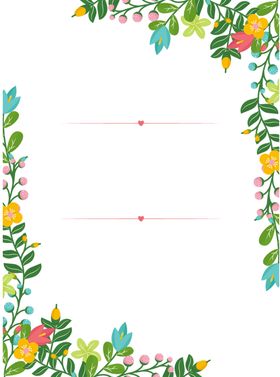 绿色相框黑白花纹黑花边