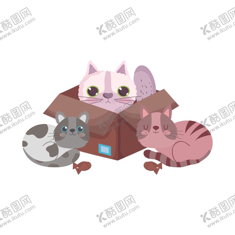 编号：81472104280037505162【酷图网】源文件下载-手绘卡通猫