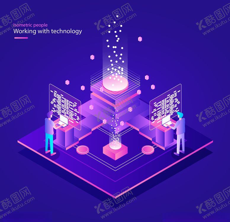 编号：86900905160625555146【酷图网】源文件下载-等距视角插画