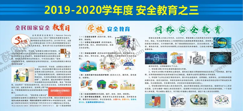 编号：53323606282242137355【酷图网】源文件下载-安全教育展板