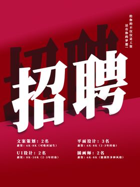 招聘主题校园会会海报