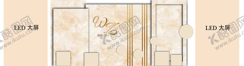 编号：64487909210144277269【酷图网】源文件下载-香槟色婚礼背景设计