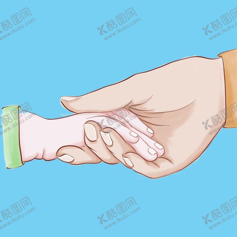 编号：88327407131843438141【酷图网】源文件下载-母亲节母婴两手相握