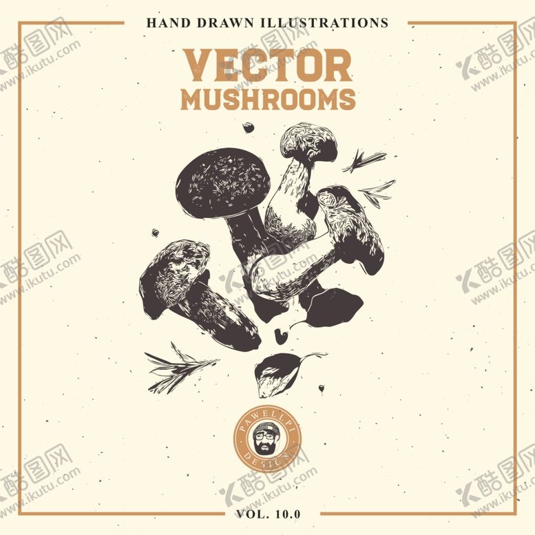 编号：69702010050835109706【酷图网】源文件下载-素描菌菇