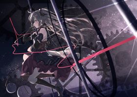 彩色动漫人物插画背景