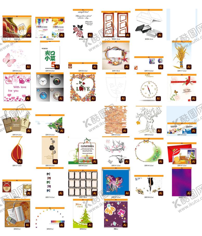 编号：08712909161819198619【酷图网】源文件下载-日常物品矢量图集