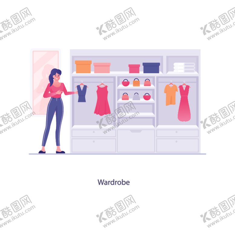 编号：22675305121027493504【酷图网】源文件下载-购物插画