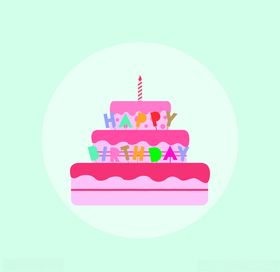 生日蛋糕小图标