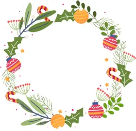 圣诞花环免抠图