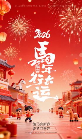 马年春节海报