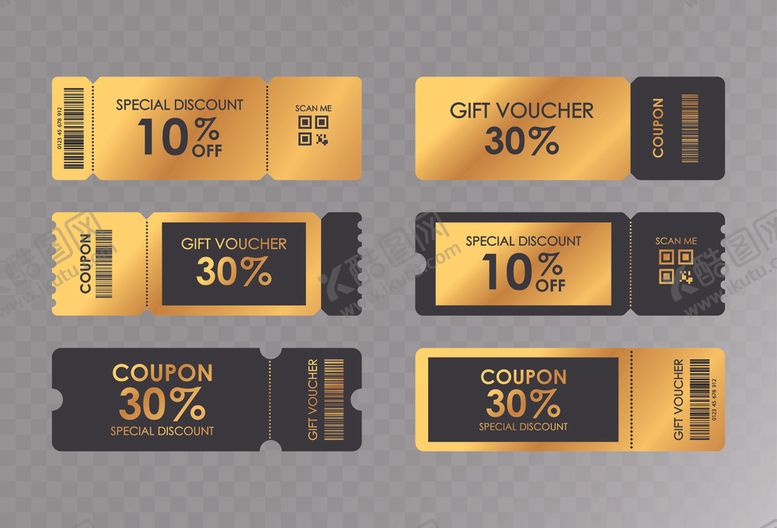 编号：33643704281210193735【酷图网】源文件下载-金色折扣优惠券