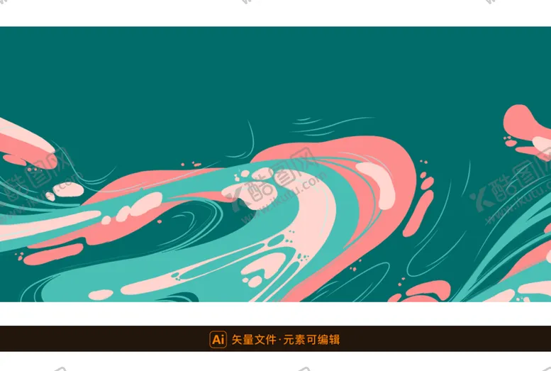 编号：51026501190254031506【酷图网】源文件下载-液态抽象曲线纹理