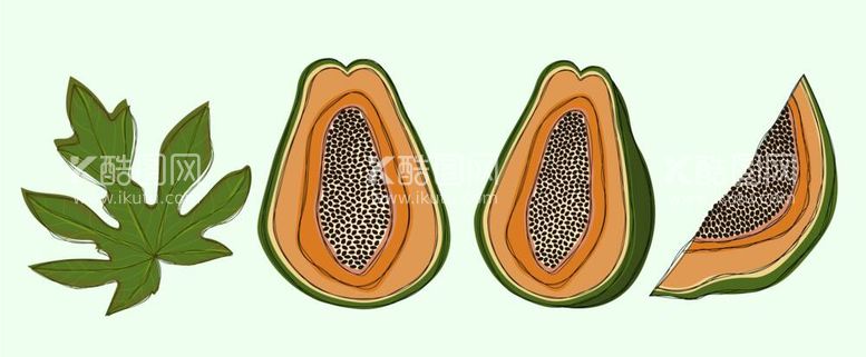 编号：25655211292303348505【酷图网】源文件下载-卡通木瓜