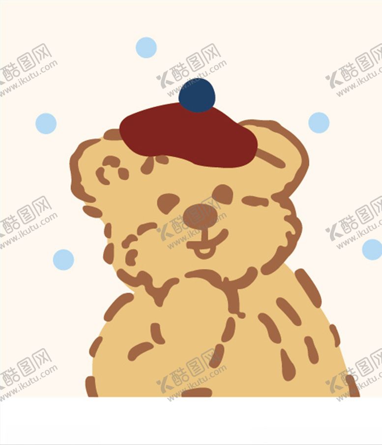 编号：31385705091039241739【酷图网】源文件下载-手绘卡通小熊图案