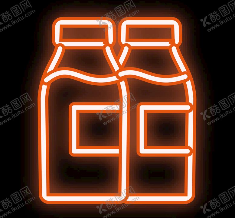 编号：92808009220250124973【酷图网】源文件下载-牛奶霓虹灯