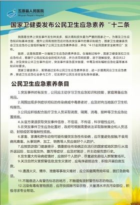 公民应急素养条目