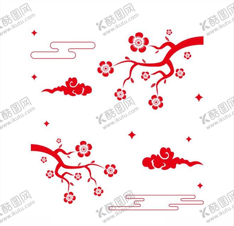 编号：74425705011508354297【酷图网】源文件下载-梅花祥云