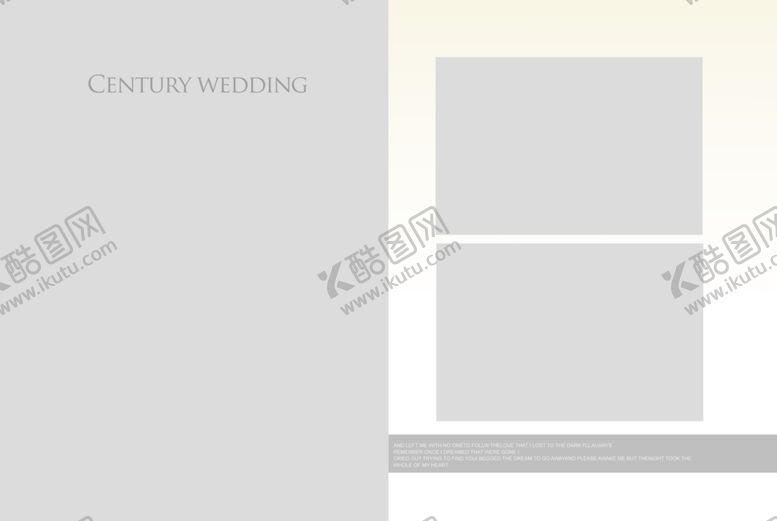 编号：73274705071444387549【酷图网】源文件下载-结婚婚纱照相册设计模板