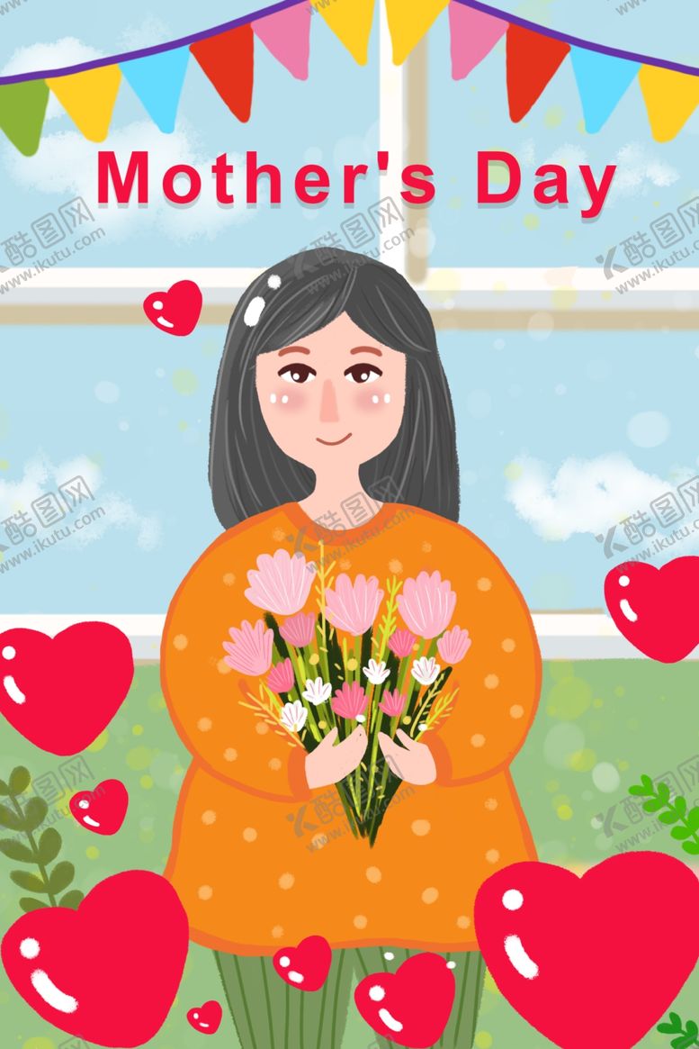 编号：11309010050459044432【酷图网】源文件下载-母亲节海报