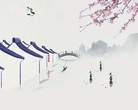 梅花山水
