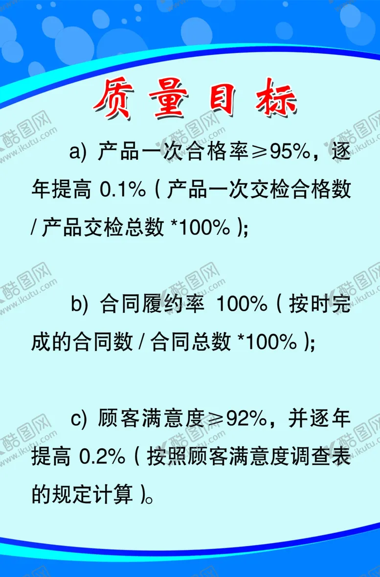 编号：27059602061059589836【酷图网】源文件下载-质量目标