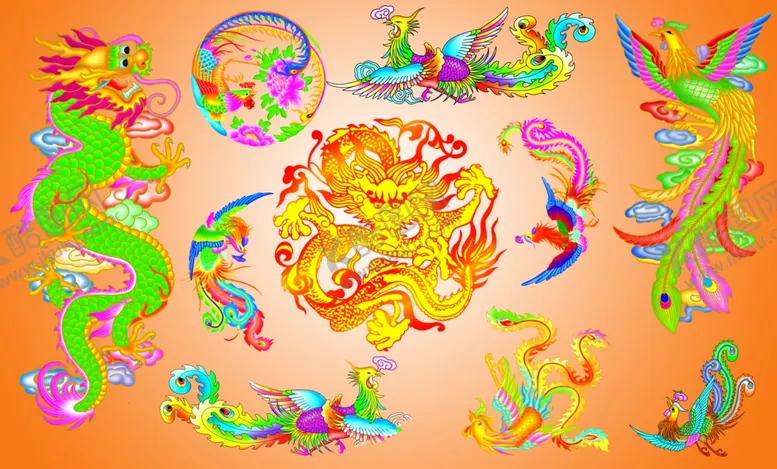 编号：19023301251529104442【酷图网】源文件下载-龙凤