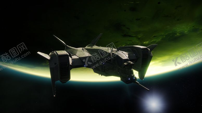 编号：38518210250639525817【酷图网】源文件下载-宇宙飞船星球背景科幻